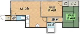 マリーハイツ【0202号室】の間取り