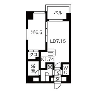 NCウィング菊水【0603号室】の間取り