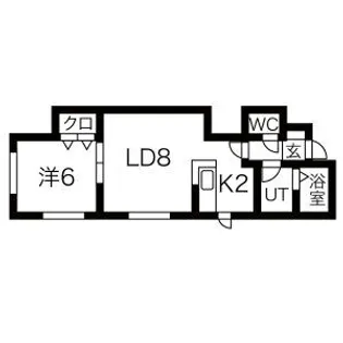 REST HILLS白石駅 A棟【3階】の間取り