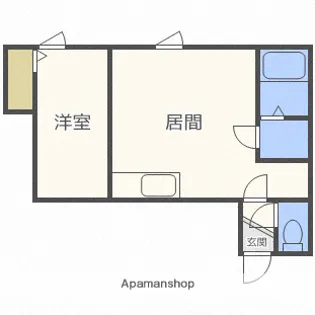 ライブマーケット豊平【3階】の間取り