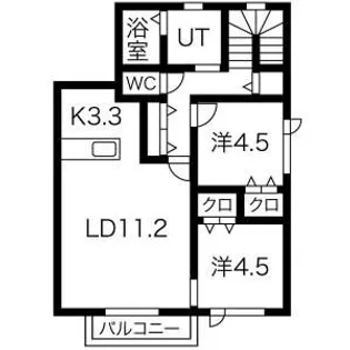 ベーネタカノ【2階】の間取り