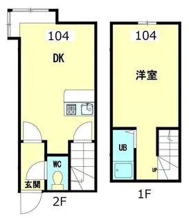 GRACIAS GASHINⅡ【104号室】の間取り