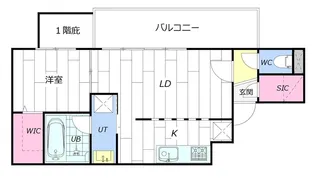 BERLINETTA EAST【4階】の間取り