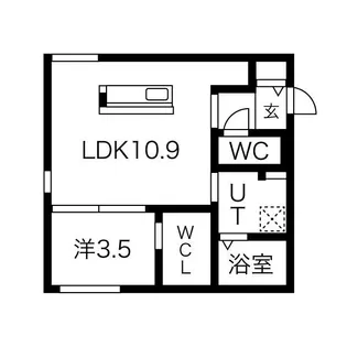 オルセーリュクス豊平【3階】の間取り