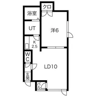 グレイス北栄【102号室】の間取り