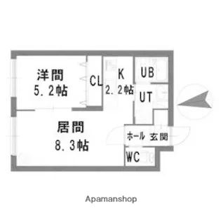 グランメールAUBE【3階】の間取り