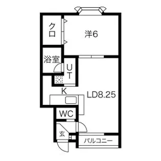 ロッキーマンション【203号室】の間取り