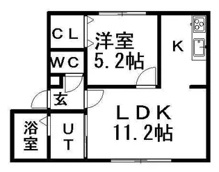 グローリーアンザイ【3階】の間取り