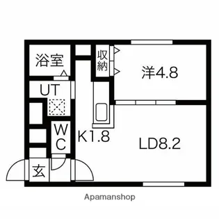 ECOA南郷7丁目【3階】の間取り