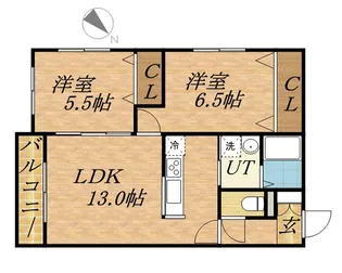 ル・ファール福住【2階】の間取り
