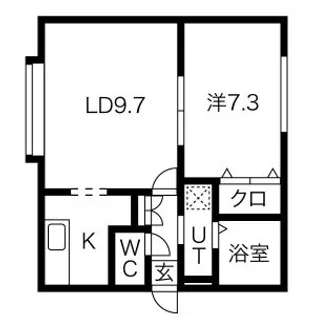 ヴランネージュ【202号室】の間取り