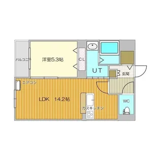 S.T.COLLINE(エスティーコリーヌ)【203号室】の間取り