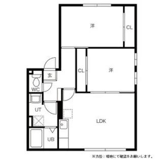 リバーサイドヒルズ川沿【2階】の間取り