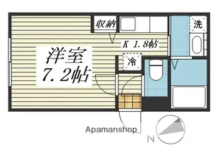 エルプレシア中の島【1階】の間取り