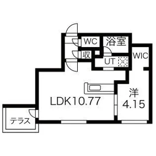 REVE新札幌【1階】の間取り