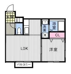 リデーレ菊水Ⅱ【2階】の間取り