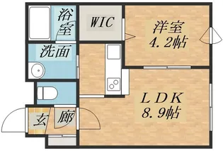 グランフォーレS【00201号室】の間取り