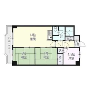 アルファスクエア第二本郷ハイム【505号室】の間取り