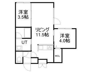 SーRESIDENCE厚別南【3階】の間取り