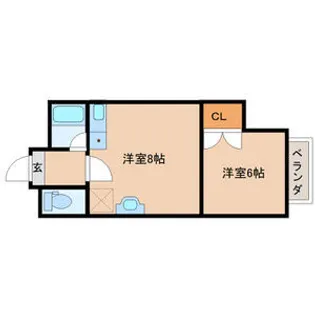 第3あづまマンション【4階】の間取り
