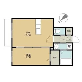 RA711SΑ【1階】の間取り