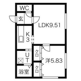マリスステラ【203号室】の間取り