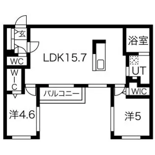 リベルタ澄川【1階】の間取り