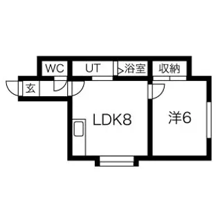 メゾンセリーヌ【202号室】の間取り