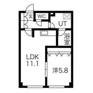 奥野マンション【3階】の間取り