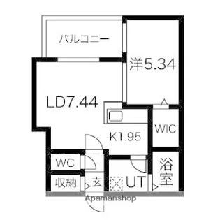 クラス美園【4階】の間取り