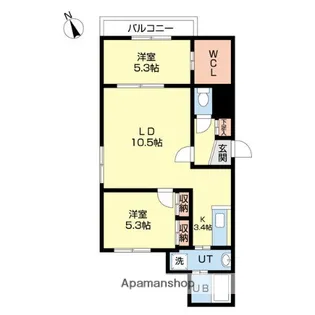 REGALIA澄川【2階】の間取り