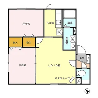 サニーコート【102号室】の間取り