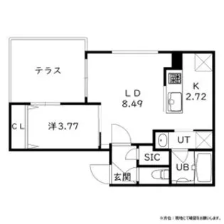 ウェルズビレッジ【0103号室】の間取り
