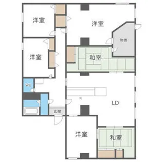 石垣ビル【201号室】の間取り