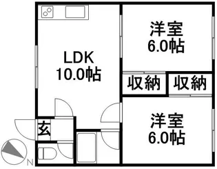 コーポひまわりA【0203号室】の間取り