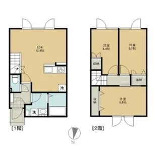 レトア月寒西【1階】の間取り
