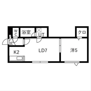インフィニティⅡ【101号室】の間取り