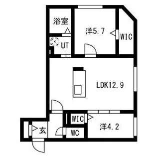 PRIMAVORTA新札幌【1階】の間取り