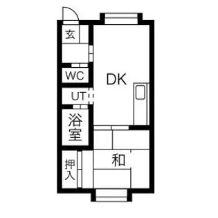 Kシャトー【202号室】の間取り