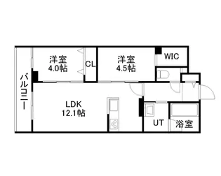 SーRESIDENCE東札幌BLING【301号室】の間取り