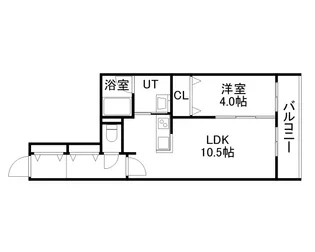 SーRESIDENCE東札幌BLING【308号室】の間取り