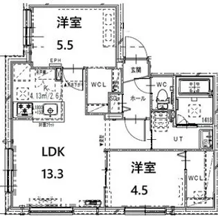 FORESTA NOTTE【2階】の間取り