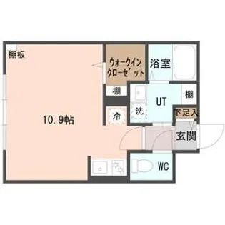 COFFRET(コフレ)平和通6【3階】の間取り