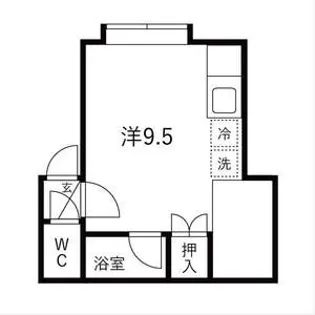ルミエール川沿B【107号室号室】の間取り