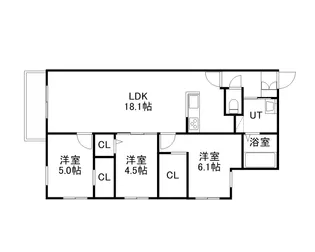 ZABO HILLS MISONO【2階】の間取り