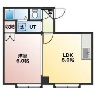 コーポ・ビー・アンビシャス【2-5号室】の間取り