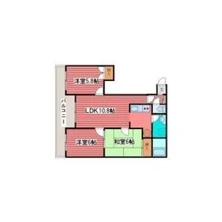 リップル西岡【2階】の間取り