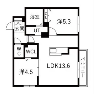 LUXIA NANGO(栄通16丁目MS)【402号室】の間取り