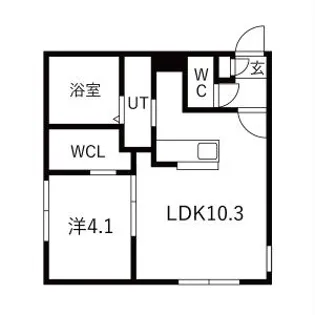 LUXIA NANGO(栄通16丁目MS)【303号室】の間取り