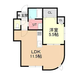 グレース上ケ島A棟【3階】の間取り